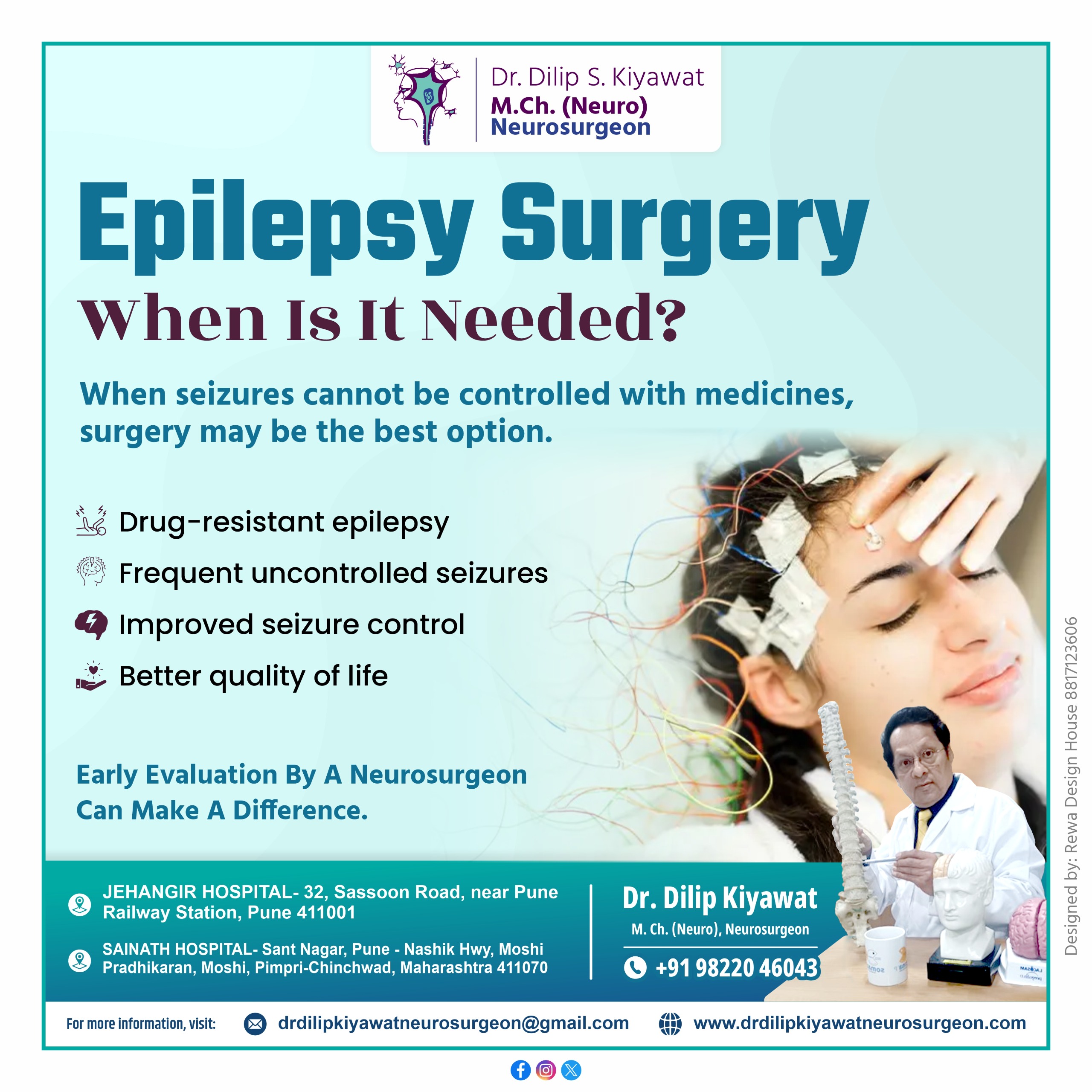 Epilepsy Surgery in Pune — When Is It Needed? Expert Guidance by Dr. Dilip S. Kiyawat