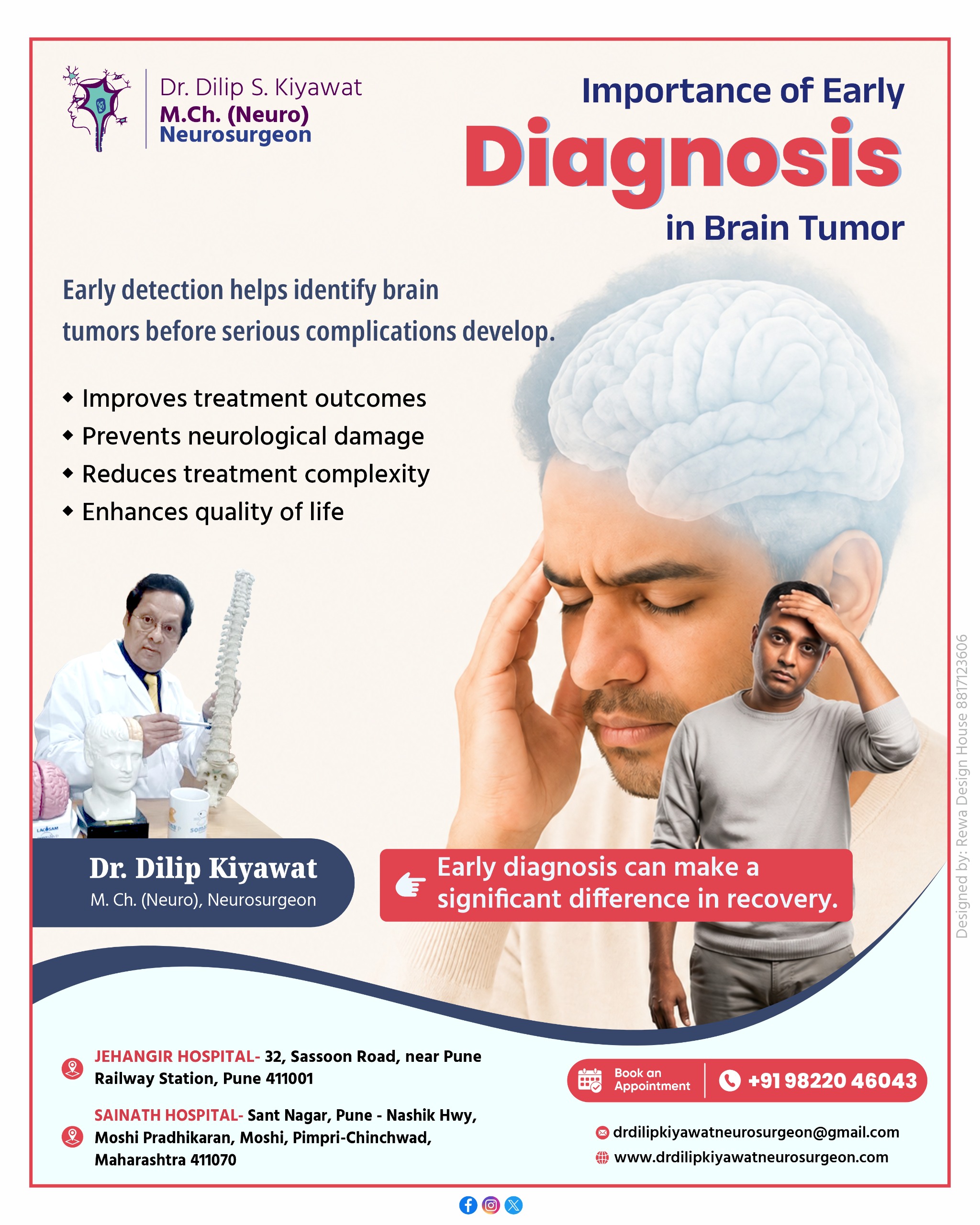 Importance of Early Diagnosis in Brain Tumor — Dr. Dilip S. Kiyawat, M.Ch. (Neuro), Neurosurgeon