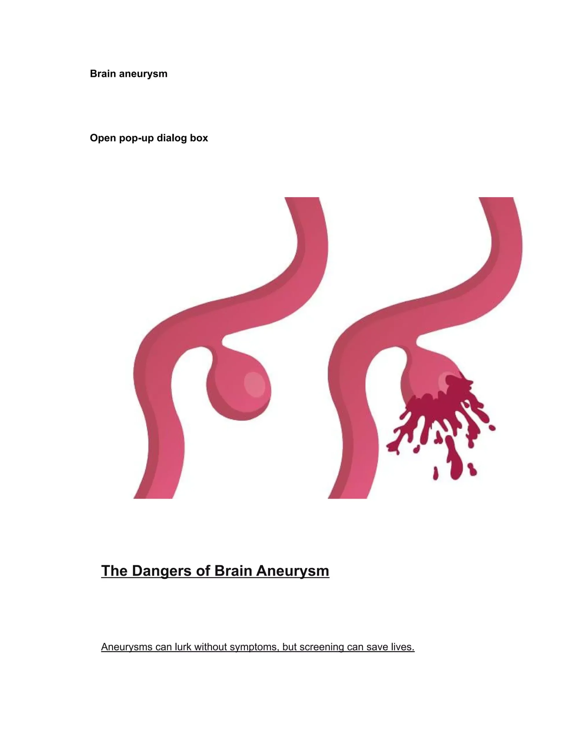 The Dangers of Brain Aneurysm