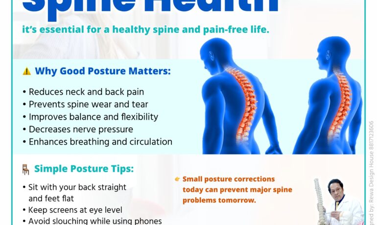 Importance of posture in spine health explained by Dr Dilip S Kiyawat neurosurgeon in Pune.